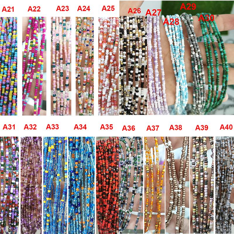 Imitation Pearl Necklace Women Choker Seed Beads Rainbow Stainless Steel Clasp Sailor Buckle Base Chain Gold Color Boho