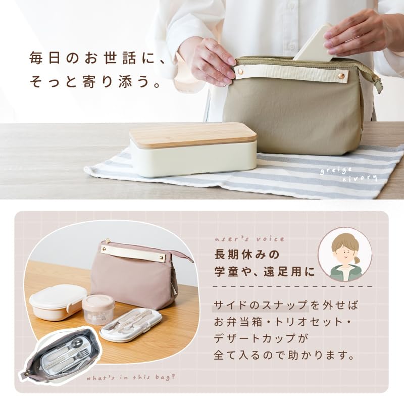 Small, Compact, Water-repellent, and Insulated Lunch Bag with Ice Pack Pocket. Stylish and Simple, This Lunch Bag Is Perfect for Adults and Children,