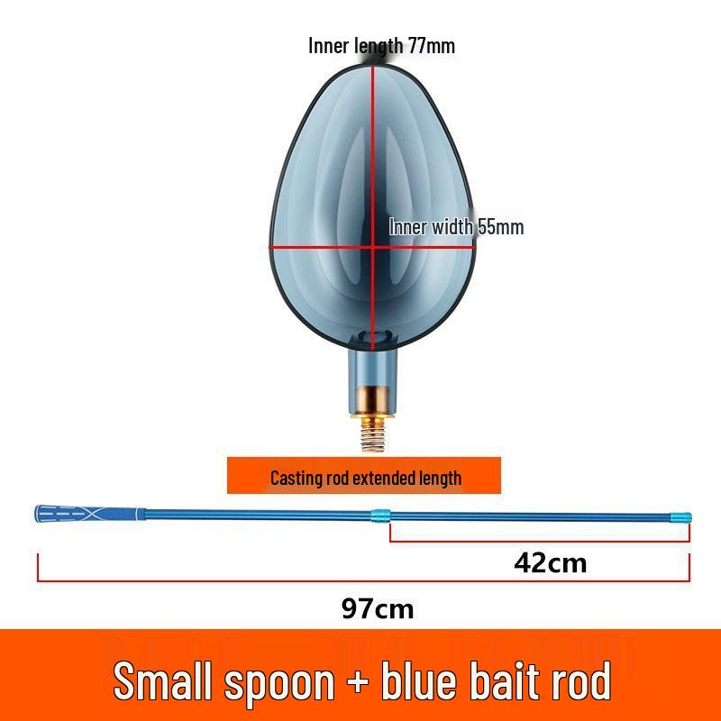 Telescopic Carbon Baiting Spoon Casting Rod for Long-Distance Fishing