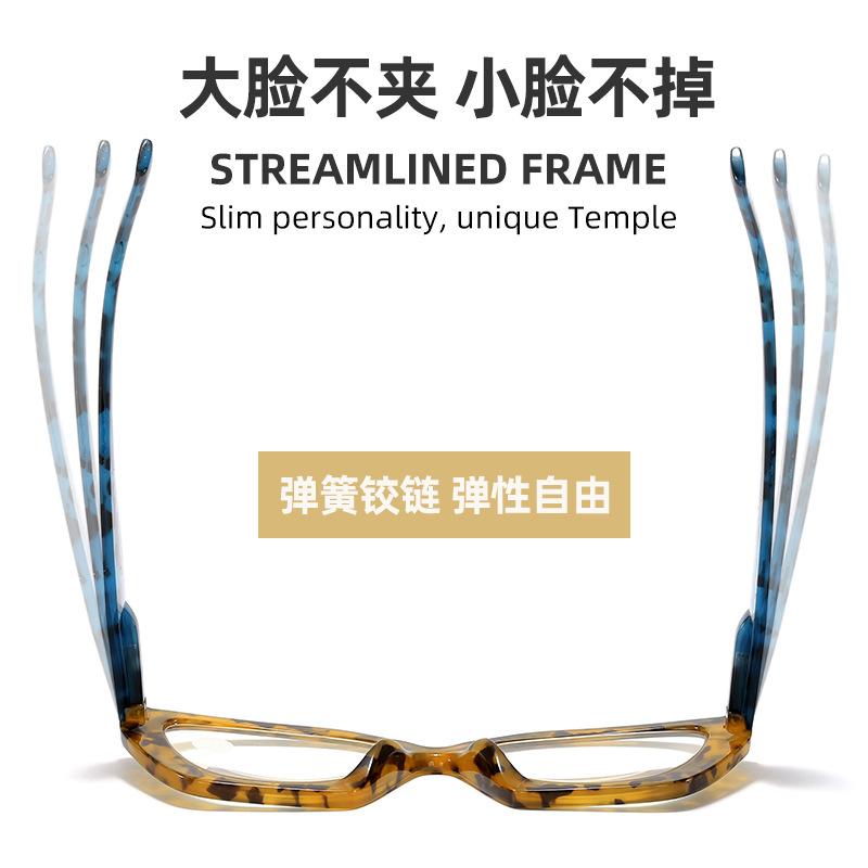 New Women Fashion Reading Glasses Butterfly Shaped Anti Blue Light Design Glasses Spring Glasses Legs Reading Eyeglasses+1.0+4.0