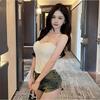 Fishbone Shapewear Women's Bustier Top With Built-in Padding Slimming High-Waist European Fashion Bandeau Corset Stylish Body Shaper Dress Wear