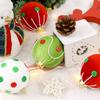 6 Pieces Foam Christmas Ball Set 8cm Ornaments with Hanging Loops for Tree Home Holiday Office and Event Decoration