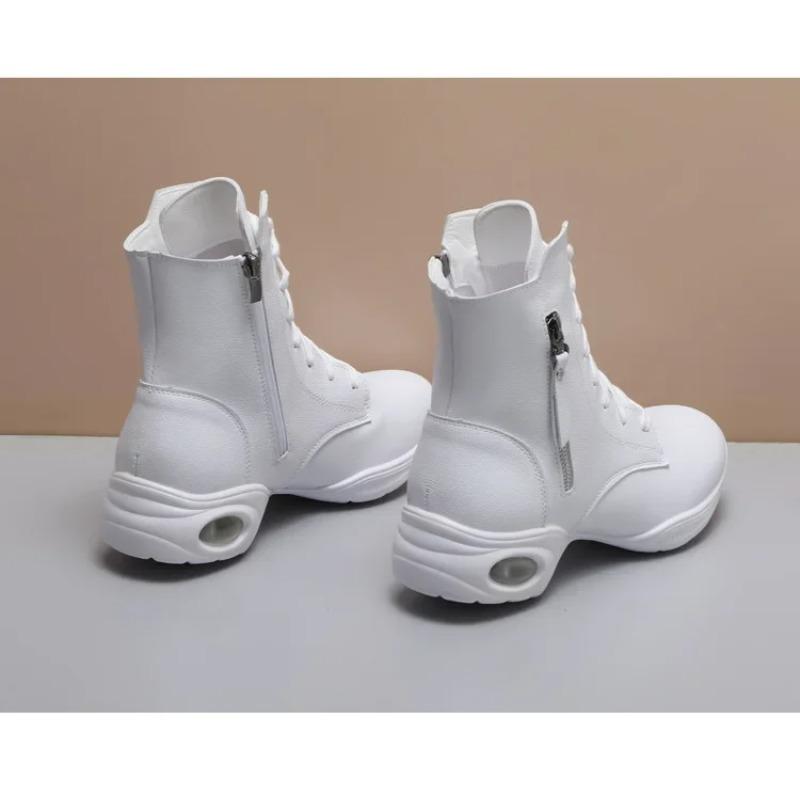 New Dance Boots Women's Jazz Modern Dance Shoes Outdoor Women's Square Dance Shoes White Black Sports Boots