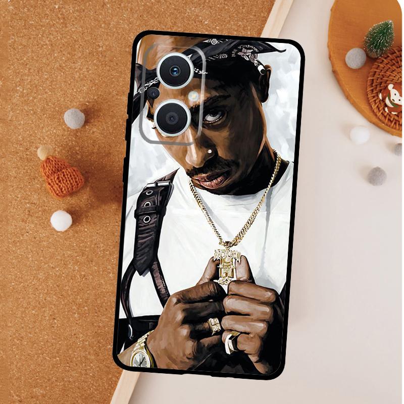 Rapper 2pac Singer Tupac Phone Case For OPPO Reno 11 F 13 12 F 8T 7 8 10 Pro OPPO Find X8 X6 Pro X3 X5 Lite Cover