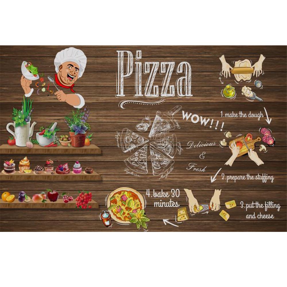 Pizza Wall Mural Restaurant Wallpaper For Fast Food Shop Pizza Posters Wallpaper 3d Pizza Mural