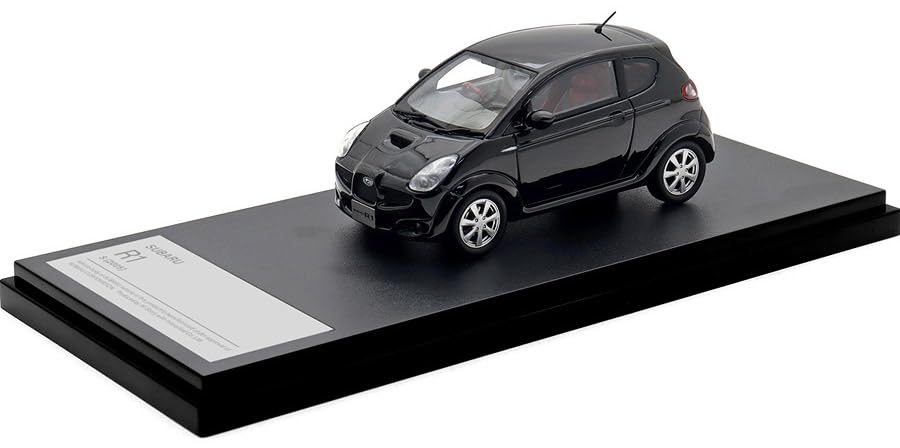 

INTERALLIED Hi Story Scale Subaru R1 S Obsidian Black Pearl Finished Model HS511BK 1/43 (2005)