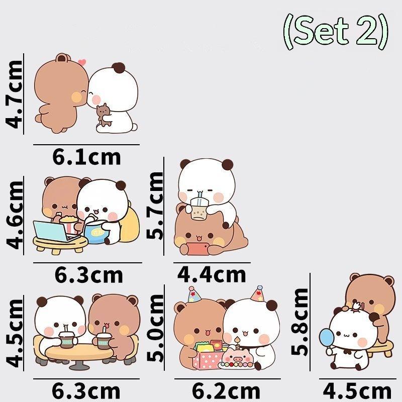 Cute Fridge Magnets Kawaii Bear Refrigerator Magnets Sticker Home Decor Sticker Creative Anime Home Accessories