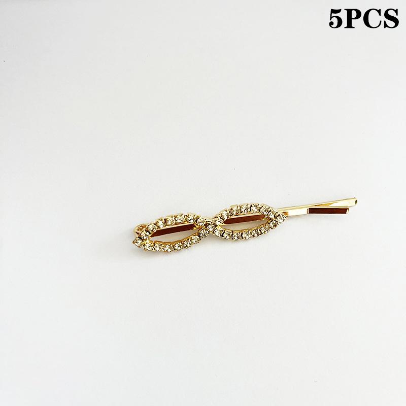 5Pcs Cross  Hairpins  X Hair Clips Barrettes Simple Side Clip Bridal Headwear Girl  Hair Accessories