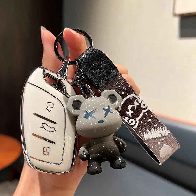 Fashion New Tpu Key Fob Case Cover Housing Mount Fit For Roewe Rx5 Mg3 Mg5 Mg6 Mg7 Mg Zs Gt Gs 350 360 750 W5 Auto Accessories Car-Styling