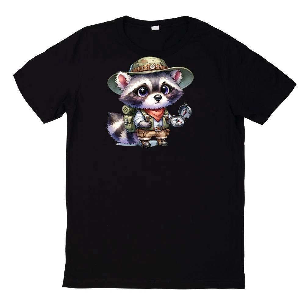 T-Shirt Süßer Waschbär Lustig Racoon Motiv XXL