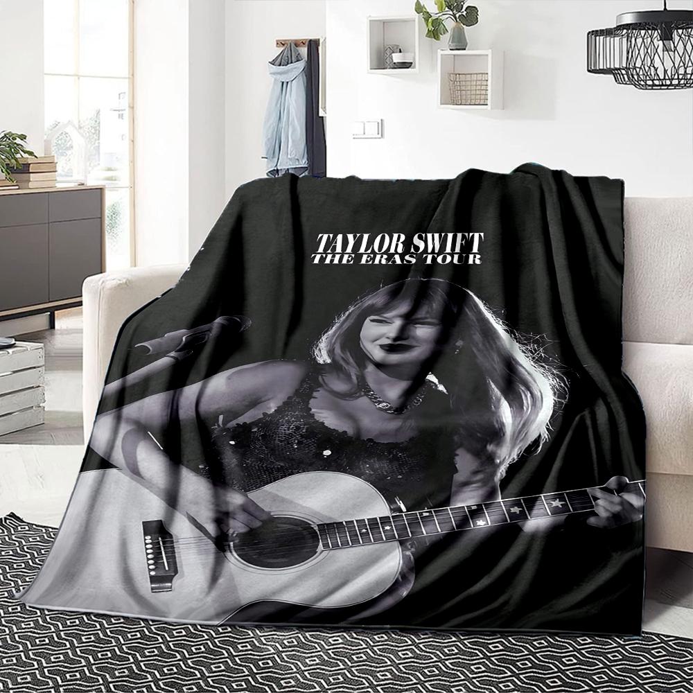 Taylor Swift Live Performance Blanket Soft Throw Blanket For Home Bedroom Bed Sofa Travel Office Solid Christmas Blanket