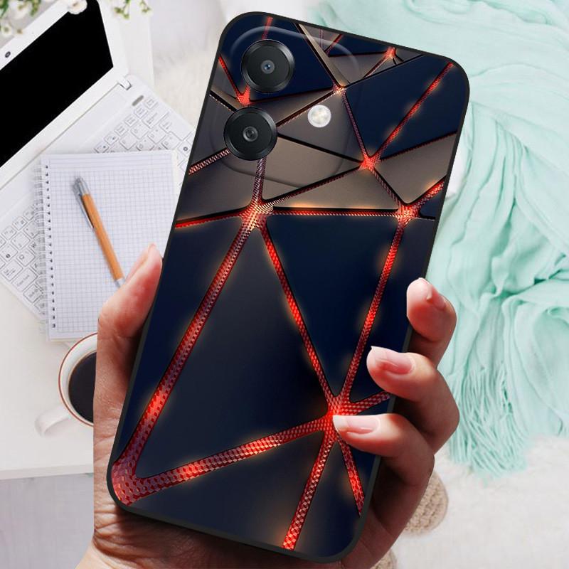 

For OPPO A60 5G Case Black Cover Lion Wolf Silicone Soft Back Cases For Oppo A3 A3X 4G Phone Case OPPOA3 A 60 Protective Shell Oppo A3 5G