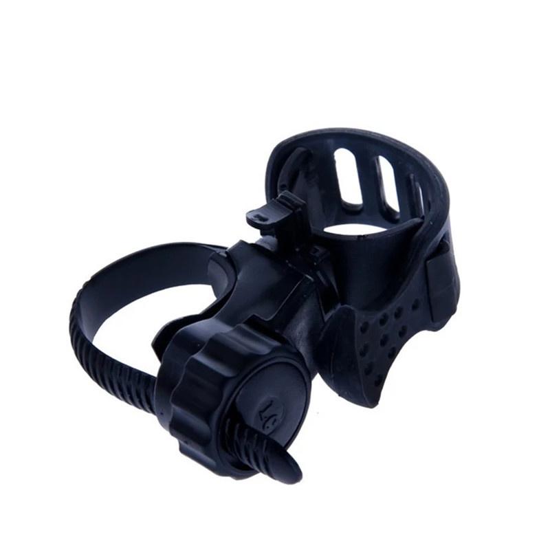 Justerbar Utendørs Sykkel Sykkel Lommelykt Lommelykt Holder Head Clip