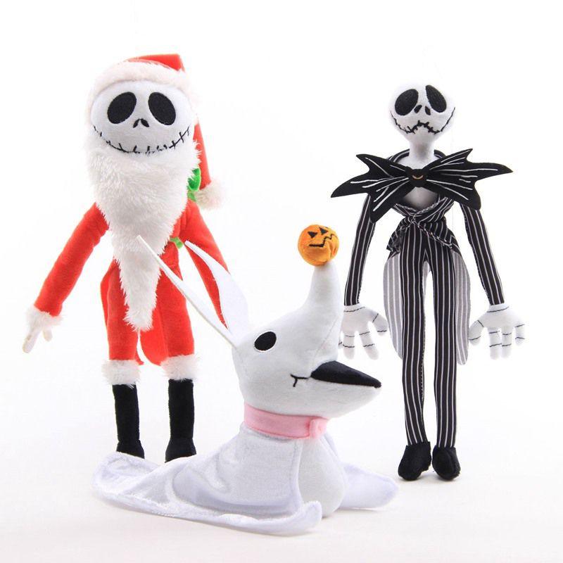 Adorable Nightmare Before Christmas Jack Skellington And Santa Jack Plush Toys