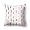 Polyester Pillow Case Automobile Decoration Home Printed Pillow Case Waist Cushion Cover Car Cushion Head Cushion Cover
