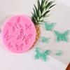 Multi Butterfly Fly Decorative Flower Pattern Silicone Mold Baking Cake Cookie Texture Printing Mat Drip Glue