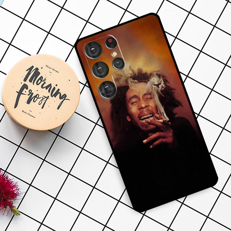 Reggae Bob Marley Case For Samsung Galaxy S24 FE S21 S22 S23 S25 Ultra S9 S10 Plus S20 FE S25 FE Phone Cover