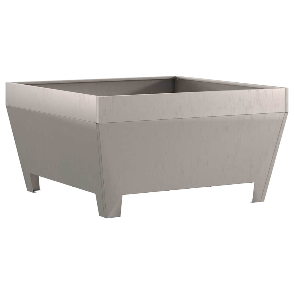 Fire Pit Brown 80 X 80 X 43 Cm Weatherproof Steel