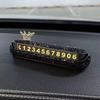Personalized Rhinestone Car Parking Number Plate Sign