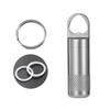 Pocket Pills Case Holder Waterproofs Titanium Pills Box Keychains Portable Seal Medicine Storage Bottles Enduring