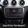 For Mercedes Benz CLS W218 GLA X156 2014-2016 Car Central Control Multimedia CD Button Cover Black Stickers Interior Accessories