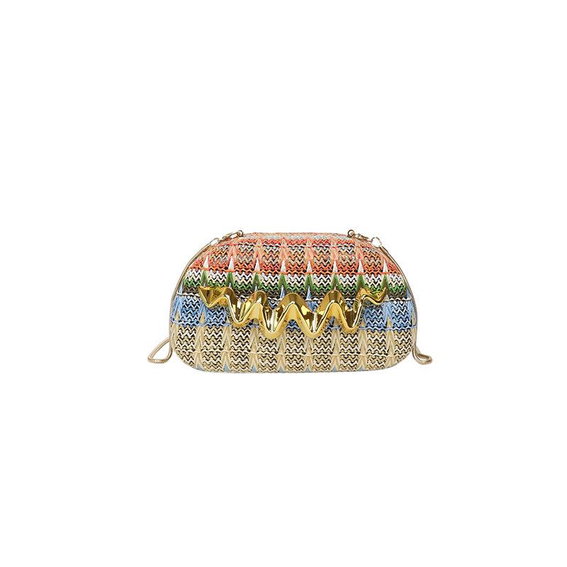 Borsa a Spalla Singola da Donna di Alta Qualità Borsa a Tracolla Borsa da Sera Borsa a Spalla di Lusso con Catena Metallica Versatile alla Moda Abbinamento Quotidiano