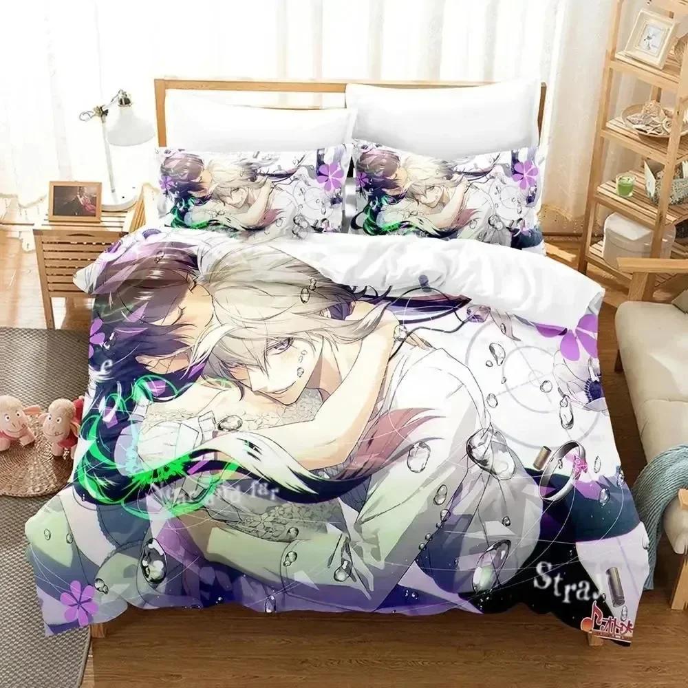 3D Print Anime Game Collar X Malice Bedding Set Printed With Pillowcase Bed Duvet Cover Soft Single Double Queen Super King Size