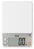 Tanita WH White Cooking Measures Rice Measures Up To 2kg In Digital Kitchen Scale for Cooking KJ-215 Scale, Calories, 0.5g Increments,
