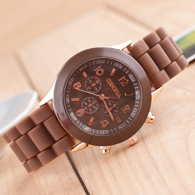 CQ106 Fashion Women Watch Silicone Student Couple Quartz Watch Fashion Leisure Clock Gift Watches for Woman