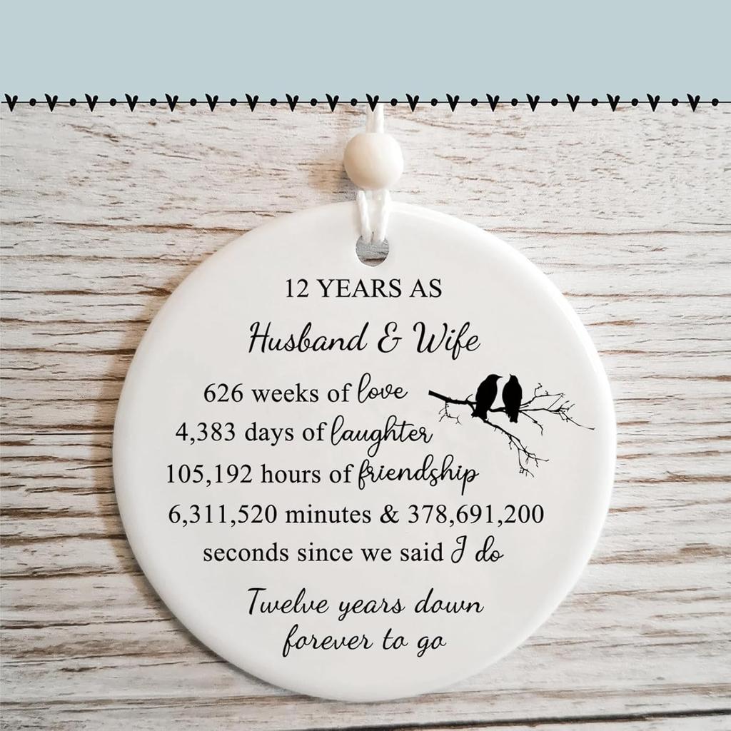 19 Years for Couple,19th Wedding for Wife or Husband, Anniversary Marriage Presents for Her or Him