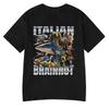 Italiano Brainrot Tralalero Tralala Tung Tung Tung Sahur Bombardiro Coccodrillo Maglietta Meme Divertente Uomo Donna Magliette di Cotone Y2k Top
