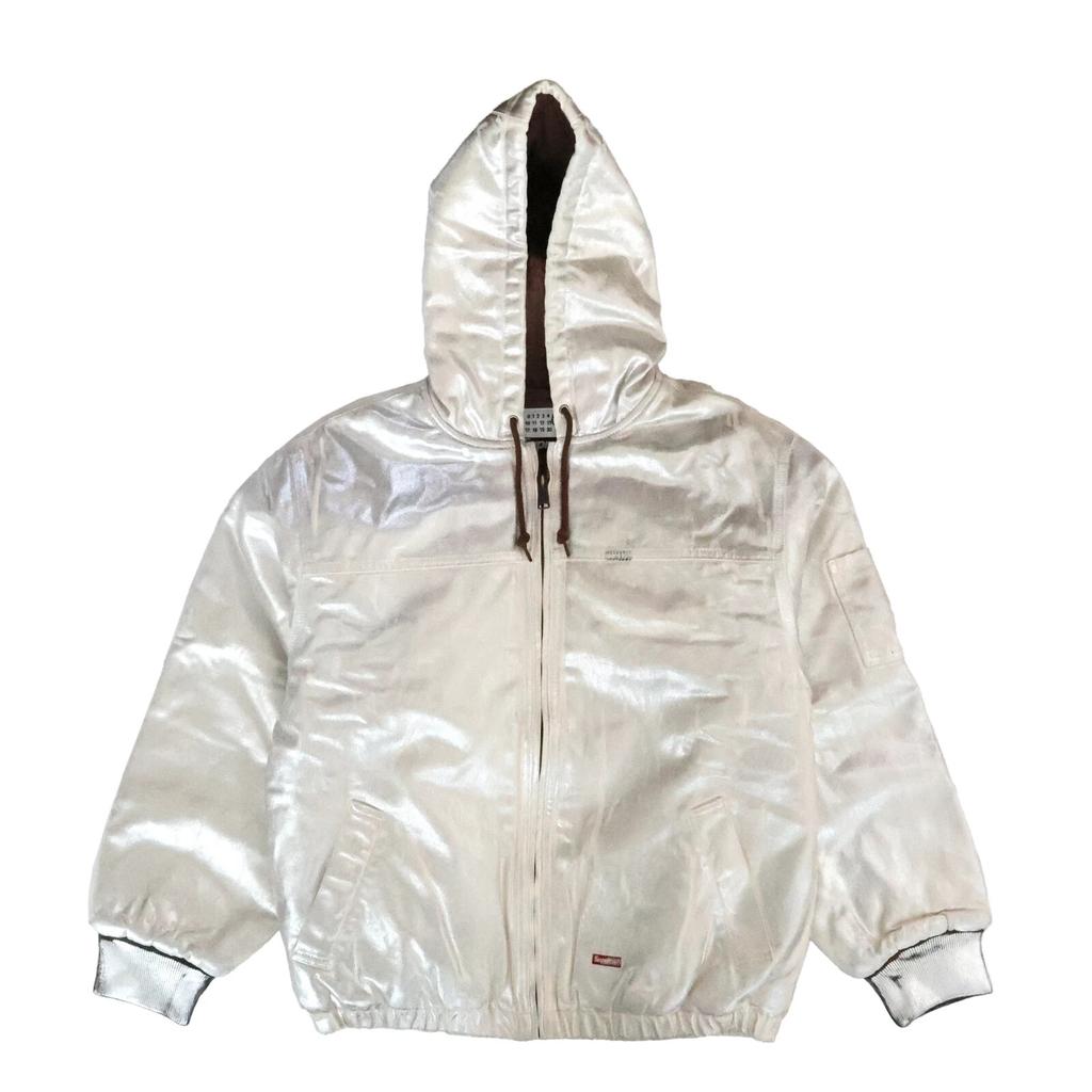 Supreme X MM6 Maison Margiela Foil Hooded Work Jacket Natural