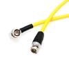 HangTon 12G SDI 4K 60P BNC Video Canare 75 for Sony Canon C400 Ninja Feelworld Teradek Cable, Yellow, Ohm, 30cm, FX6, Venice, Camera, V, SmallHD,