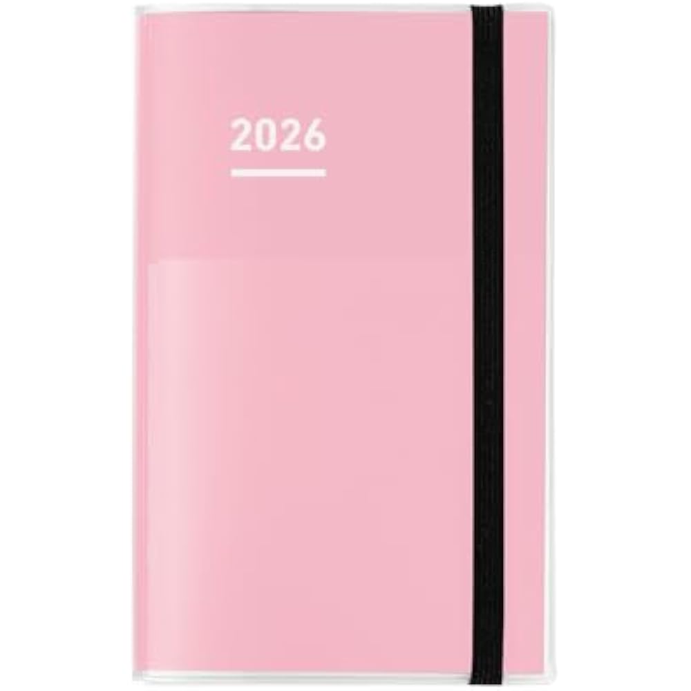 Kokuyojibun Notebook First Kit Handbook 2026 Monthly Weekly A5 Slim Pinkni-JF1P-26 Starting in No...