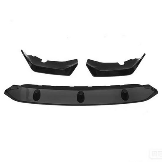 BMW X7 (2019-2022) G07 Black Warrior Front Lip Racing Splitter Kit.