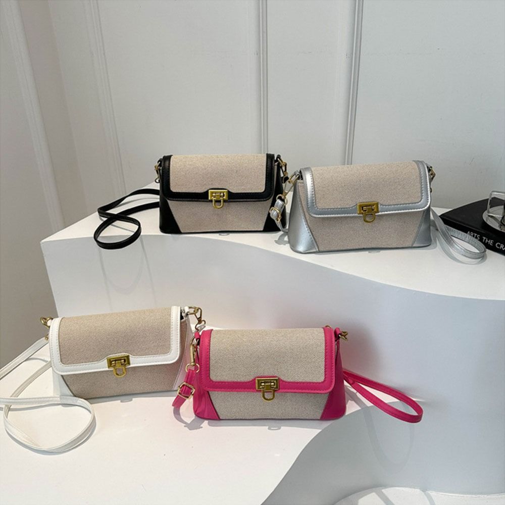 

Small Square Bag Crossbody Simple Large Capacity Handbags Creativity Retro Shoulder Armpit Bags
