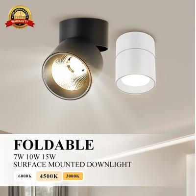 Led Downlight Foldable Surface Mounted Spotlight 220V 10/15w Spot Lamps Home Indoor Decorate Lighting Living Room Kitchen