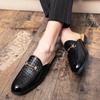 Sandale semi-alunecare pentru bărbați de vară de designer, modă casual pentru bărbați, semi-pantofi din piele, mocasini pentru bărbați, pantofi slip-on, pantofi de șofer
