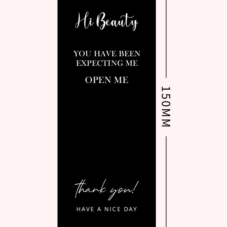 White Airplane Thank You Sealing Stickers for Gift or Cardboard Boxes