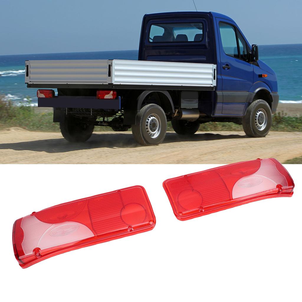 2PCS Chassis Cab Rear Light Lens 0008262056 Left Right Red Shell Rear Taillight Cover Replacement for Scania 5 Series P R Cabs