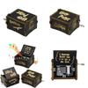 Black Potter Harry Music Box Engraved Wooden Music Box Interesting Toy Xmas Gift