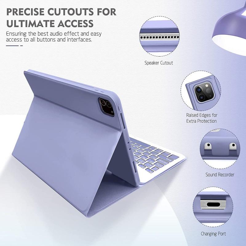 IPad Pro 11-inch 10th Gen Case With Built-in Pen Slot Bluetooth Keyboard Optional Rechargeable Mouse Full Cover Flip Stand