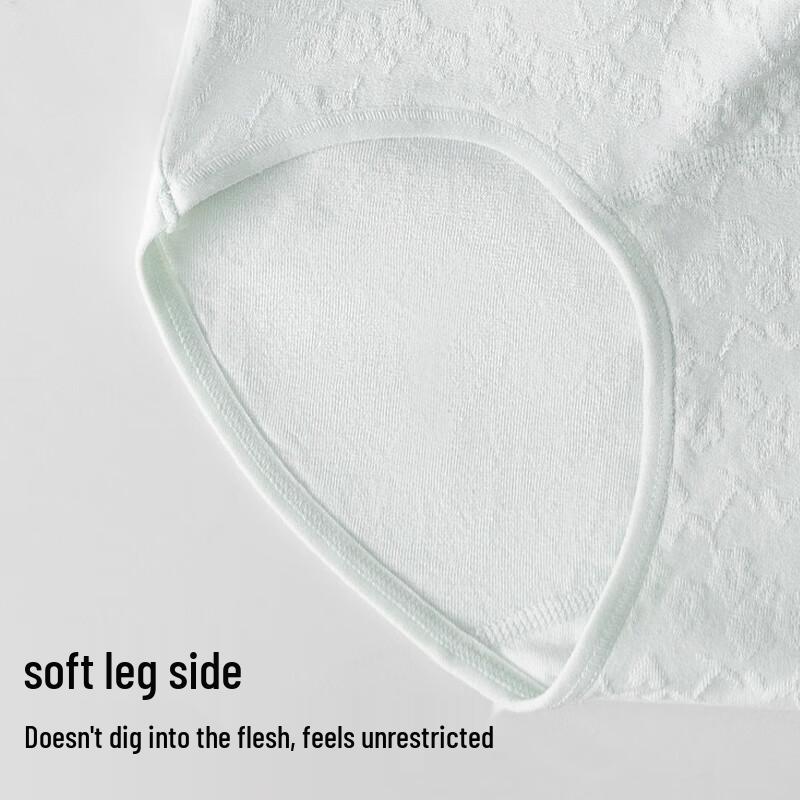 FitonTon Women's Anti-HPV Antibacterial High-Waist Cotton Briefs 4-Pack