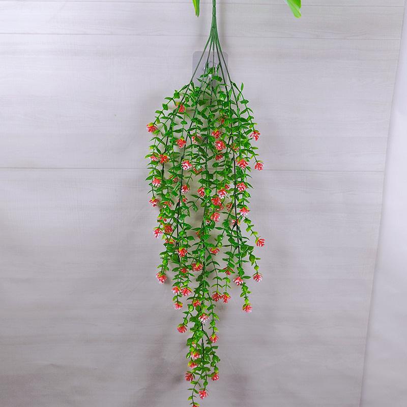 Verdor Montado en la Pared: Enredadera de Flores Artificiales Larga y Hojas Decorativas para Espacios Interiores/Exteriores