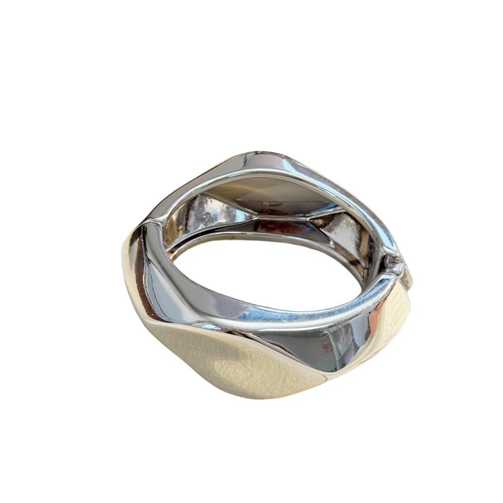 Vintage Style Wide Bracelet Colorful Smudging Geometric Bangles Acrylic Wristband Fashion Jewelry