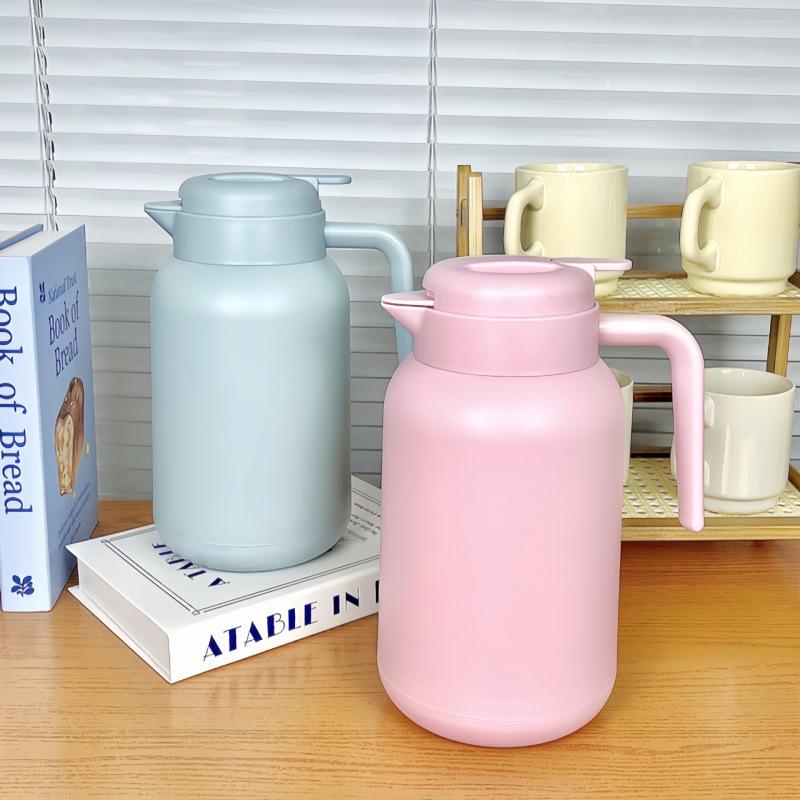 Isolierte Thermoskanne mit großem Fassungsvermögen & Heißwasserflasche für Büro und Wohnheim