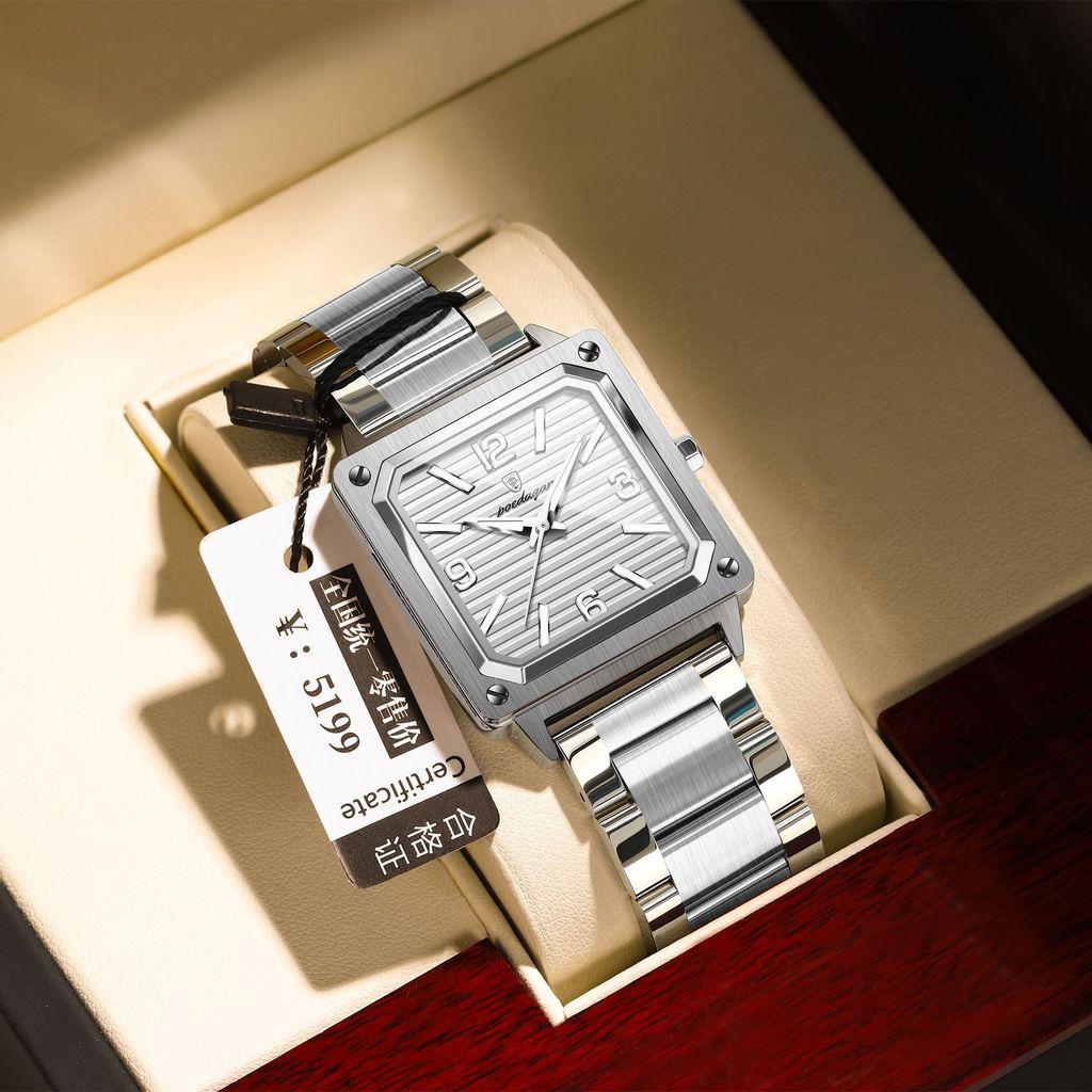 Swiss Mens Watch Waterproof Luminous Quartz With Classic Style For Business And Casual