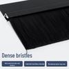 Schwarze Aluminium-Borstenbürste Türdichtung – Staubdichtes Nylonband