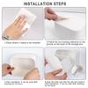 Toilet Organizer Adhesive Large Storage Box Sanitary Napkin Organizer For Cosmetics Decorative Box Wet Tissue Box Bathroom Tools