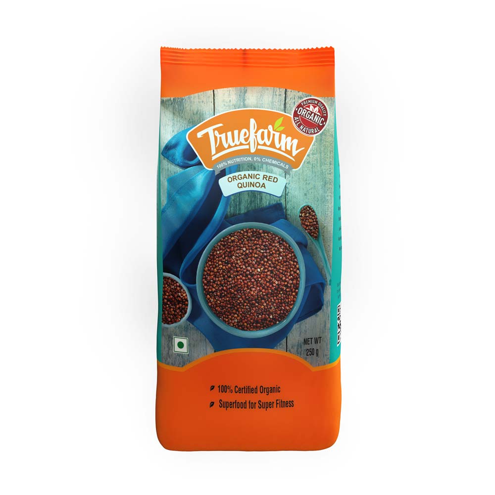 Киноа красная (250 г), Organic Red Quinoa,  Truefarm